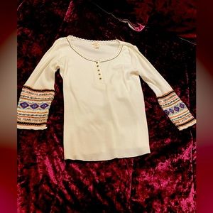 Beaded Vintage top, Size Small 🌞